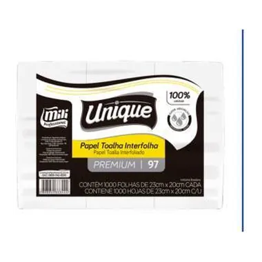 Papel Toalha Unique Premium Mili 30 g - 5x1000 Folhas (23 cm X